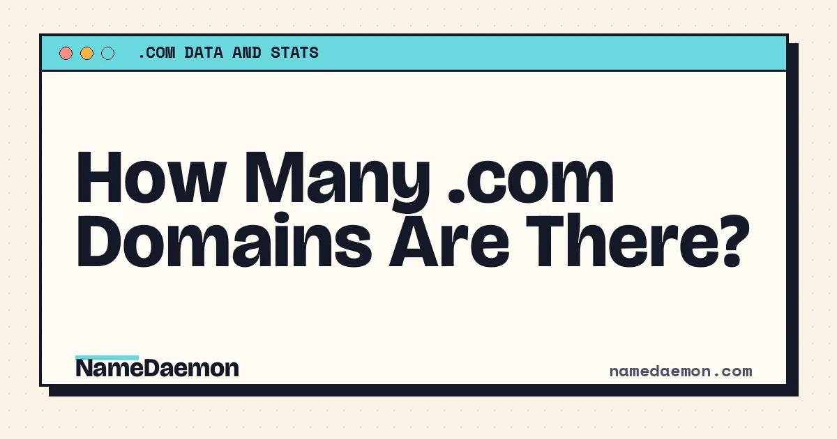 How Many .com Domains Are There?