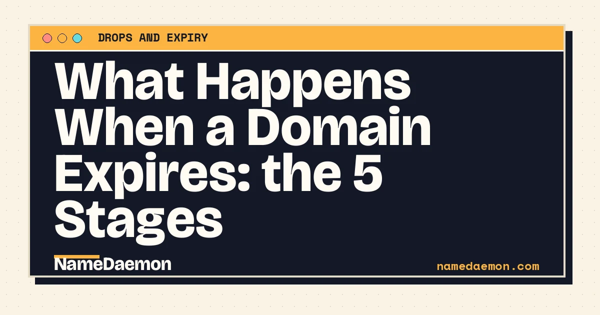 What Happens When a Domain Expires: the 5 Stages